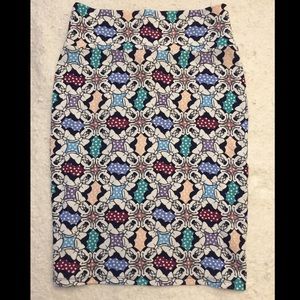 Lularoe minie mouse print pencil skirt